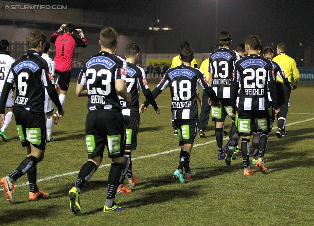 Sturm Graz - Haladas Szombathely
Testspiel,  SK Sturm Graz - Haladas Szombathely, Trainingszentrum Messendorf, 15.01.2014. 

Foto zeigt Manuel Weber (Sturm), Robert Beric (Sturm), David Schloffer (Sturm), Nikola Vujadinovic (Sturm) und Daniel Beichler (Sturm)
