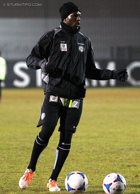 Sturm Graz - Haladas Szombathely
Testspiel,  SK Sturm Graz - Haladas Szombathely, Trainingszentrum Messendorf, 15.01.2014. 

Foto zeigt Jelani Smith (Sturm)
