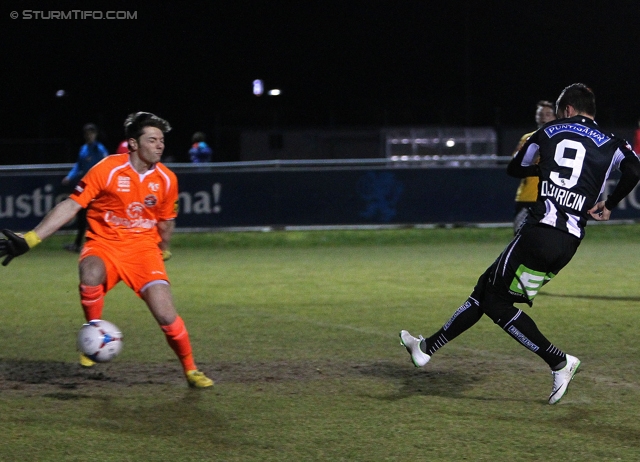 Sturm Graz - Kalsdorf
Testspiel,  SK Sturm Graz - SC Kalsdorf, Trainingszentrum Messendorf, 18.01.2014. 

Foto zeigt Marco Djuricin (Sturm)
Schlüsselwörter: tor