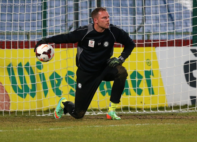 Admira Wacker - Sturm Graz
Oesterreichische Fussball Bundesliga, 22. Runde, FC Admira Wacker - SK Sturm Graz, Stadion Suedstadt Maria Enzersdorf, 08.02.2014. 

Foto zeigt Benedikt Pliquett (Sturm)
