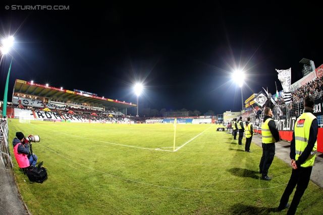 Admira Wacker - Sturm Graz
Oesterreichische Fussball Bundesliga, 22. Runde, FC Admira Wacker - SK Sturm Graz, Stadion Suedstadt Maria Enzersdorf, 08.02.2014. 

Foto zeigt eine Innenansicht im Stadion Suedstadt
