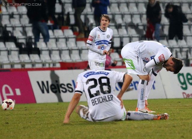 Admira Wacker - Sturm Graz
Oesterreichische Fussball Bundesliga, 22. Runde, FC Admira Wacker - SK Sturm Graz, Stadion Suedstadt Maria Enzersdorf, 08.02.2014. 

Foto zeigt Daniel Beichler (Sturm)
