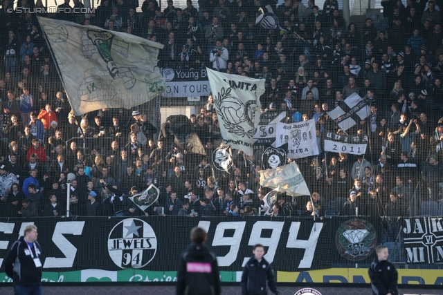 Sturm Graz - Salzburg
Oesterreichische Fussball Bundesliga, 23. Runde, SK Sturm Graz -  FC RB Salzburg, Stadion Liebenau Graz, 15.02.2014. 

Foto zeigt Fans von Sturm
