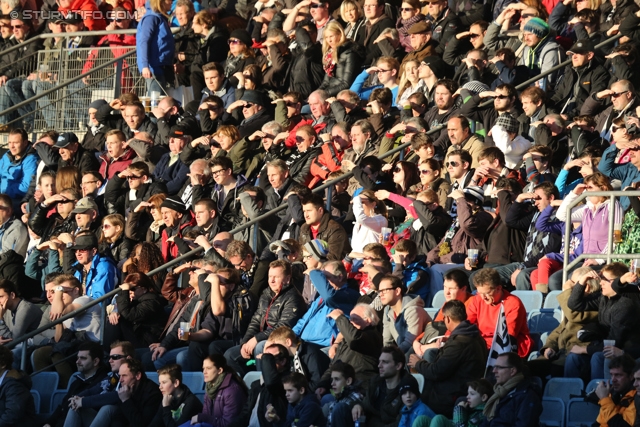 Sturm Graz - Salzburg
Oesterreichische Fussball Bundesliga, 23. Runde, SK Sturm Graz -  FC RB Salzburg, Stadion Liebenau Graz, 15.02.2014. 

Foto zeigt Fans von Sturm
