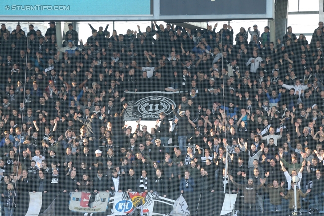 Sturm Graz - Salzburg
Oesterreichische Fussball Bundesliga, 23. Runde, SK Sturm Graz -  FC RB Salzburg, Stadion Liebenau Graz, 15.02.2014. 

Foto zeigt Fans von Sturm
