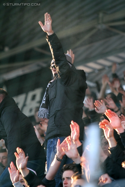 Sturm Graz - Salzburg
Oesterreichische Fussball Bundesliga, 23. Runde, SK Sturm Graz -  FC RB Salzburg, Stadion Liebenau Graz, 15.02.2014. 

Foto zeigt Fans von Sturm
