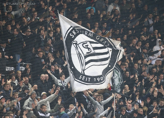 Sturm Graz - Salzburg
Oesterreichische Fussball Bundesliga, 23. Runde, SK Sturm Graz -  FC RB Salzburg, Stadion Liebenau Graz, 15.02.2014. 

Foto zeigt Fans von Sturm
