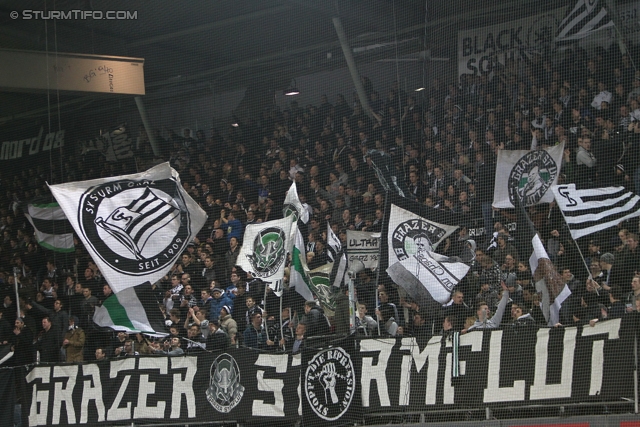 Sturm Graz - Salzburg
Oesterreichische Fussball Bundesliga, 23. Runde, SK Sturm Graz -  FC RB Salzburg, Stadion Liebenau Graz, 15.02.2014. 

Foto zeigt Fans von Sturm
