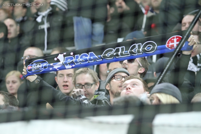 Sturm Graz - Salzburg
Oesterreichische Fussball Bundesliga, 23. Runde, SK Sturm Graz -  FC RB Salzburg, Stadion Liebenau Graz, 15.02.2014. 

Foto zeigt Fans von Sturm
