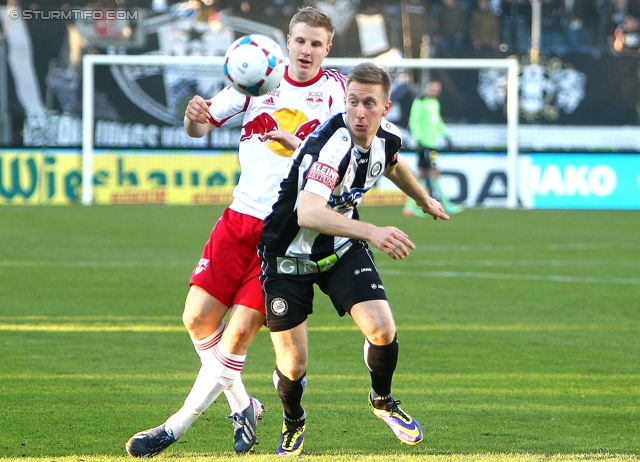 Sturm Graz - Salzburg
Oesterreichische Fussball Bundesliga, 23. Runde, SK Sturm Graz -  FC RB Salzburg, Stadion Liebenau Graz, 15.02.2014. 

Foto zeigt Robert Beric (Sturm)
