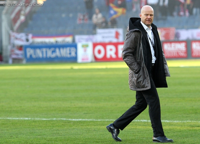 Sturm Graz - Salzburg
Oesterreichische Fussball Bundesliga, 23. Runde, SK Sturm Graz -  FC RB Salzburg, Stadion Liebenau Graz, 15.02.2014. 

Foto zeigt Gerhard Goldbrich (General Manager Sturm)
