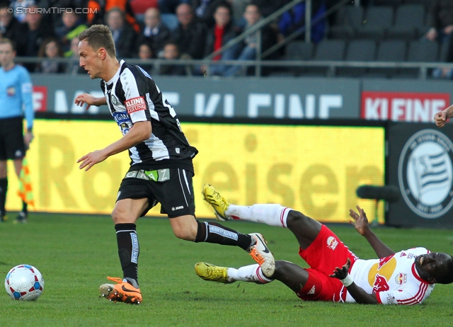 Sturm Graz - Salzburg
Oesterreichische Fussball Bundesliga, 23. Runde, SK Sturm Graz -  FC RB Salzburg, Stadion Liebenau Graz, 15.02.2014. 

Foto zeigt Daniel Beichler (Sturm)
