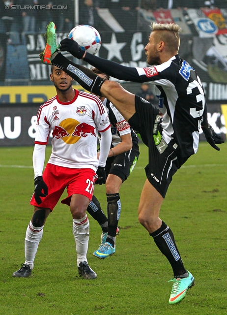 Sturm Graz - Salzburg
Oesterreichische Fussball Bundesliga, 23. Runde, SK Sturm Graz -  FC RB Salzburg, Stadion Liebenau Graz, 15.02.2014. 

Foto zeigt Patrick Wolf (Sturm)
