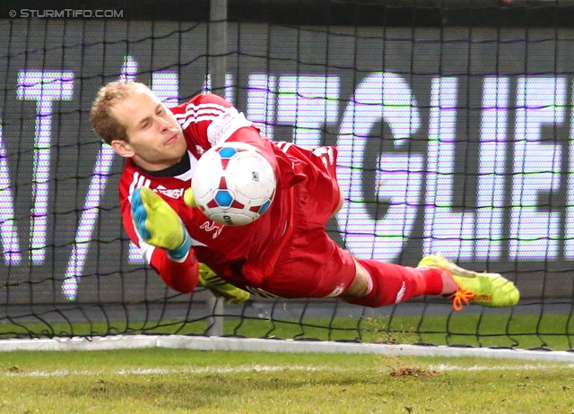 Sturm Graz - Salzburg
Oesterreichische Fussball Bundesliga, 23. Runde, SK Sturm Graz -  FC RB Salzburg, Stadion Liebenau Graz, 15.02.2014. 

Foto zeigt Peter Gulacsi (Salzburg)
Schlüsselwörter: elfmeter