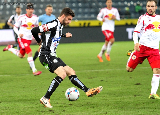 Sturm Graz - Salzburg
Oesterreichische Fussball Bundesliga, 23. Runde, SK Sturm Graz -  FC RB Salzburg, Stadion Liebenau Graz, 15.02.2014. 

Foto zeigt Marco Djuricin (Sturm)
