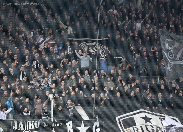 Sturm Graz - Wolfsberg
Oesterreichische Fussball Bundesliga, 25. Runde, SK Sturm Graz -  Wolfsberger AC, Stadion Liebenau Graz, 01.03.2014. 

Foto zeigt Fans von Sturm
