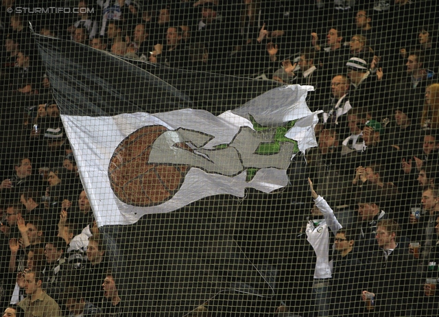 Sturm Graz - Wolfsberg
Oesterreichische Fussball Bundesliga, 25. Runde, SK Sturm Graz -  Wolfsberger AC, Stadion Liebenau Graz, 01.03.2014. 

Foto zeigt Fans von Sturm
