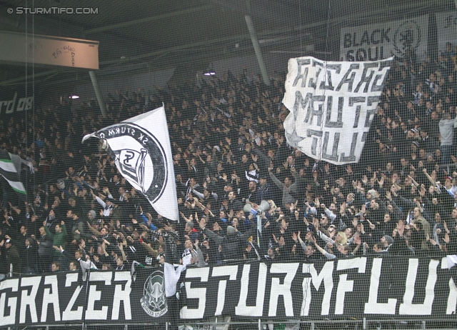 Sturm Graz - Wolfsberg
Oesterreichische Fussball Bundesliga, 25. Runde, SK Sturm Graz -  Wolfsberger AC, Stadion Liebenau Graz, 01.03.2014. 

Foto zeigt Fans von Sturm
