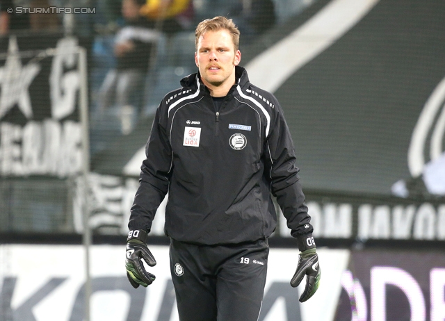 Sturm Graz - Wolfsberg
Oesterreichische Fussball Bundesliga, 25. Runde, SK Sturm Graz -  Wolfsberger AC, Stadion Liebenau Graz, 01.03.2014. 

Foto zeigt Benedikt Pliquett (Sturm)
