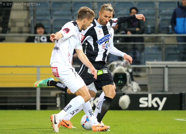 Sturm Graz - Wolfsberg
Oesterreichische Fussball Bundesliga, 25. Runde, SK Sturm Graz -  Wolfsberger AC, Stadion Liebenau Graz, 01.03.2014. 

Foto zeigt Patrick Wolf (Sturm)
