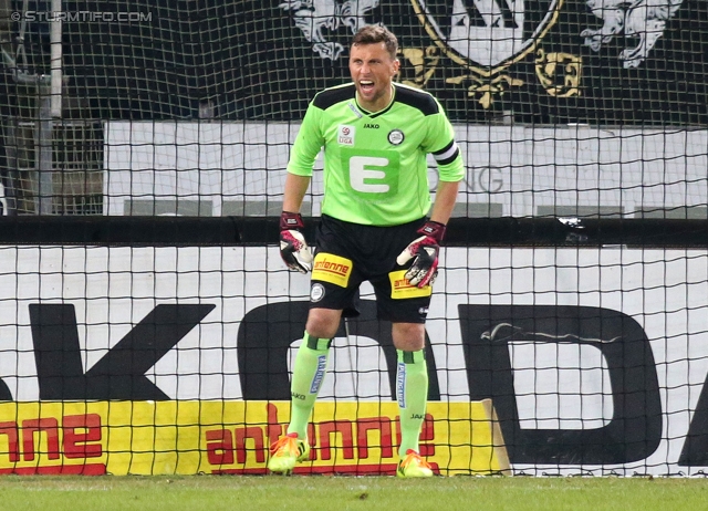 Sturm Graz - Wolfsberg
Oesterreichische Fussball Bundesliga, 25. Runde, SK Sturm Graz -  Wolfsberger AC, Stadion Liebenau Graz, 01.03.2014. 

Foto zeigt Christian Gratzei (Sturm)
