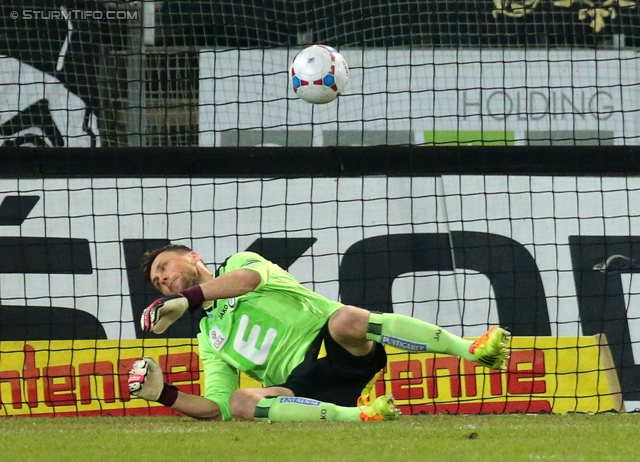 Sturm Graz - Wolfsberg
Oesterreichische Fussball Bundesliga, 25. Runde, SK Sturm Graz -  Wolfsberger AC, Stadion Liebenau Graz, 01.03.2014. 

Foto zeigt Christian Gratzei (Sturm)
Schlüsselwörter: tor