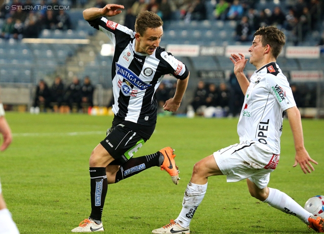 Sturm Graz - Wolfsberg
Oesterreichische Fussball Bundesliga, 25. Runde, SK Sturm Graz -  Wolfsberger AC, Stadion Liebenau Graz, 01.03.2014. 

Foto zeigt Daniel Beichler (Sturm)
