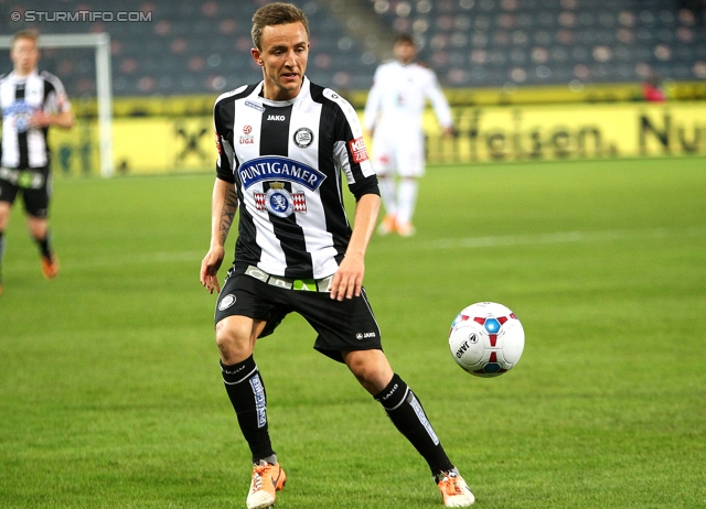 Sturm Graz - Wolfsberg
Oesterreichische Fussball Bundesliga, 25. Runde, SK Sturm Graz -  Wolfsberger AC, Stadion Liebenau Graz, 01.03.2014. 

Foto zeigt Daniel Beichler (Sturm)
