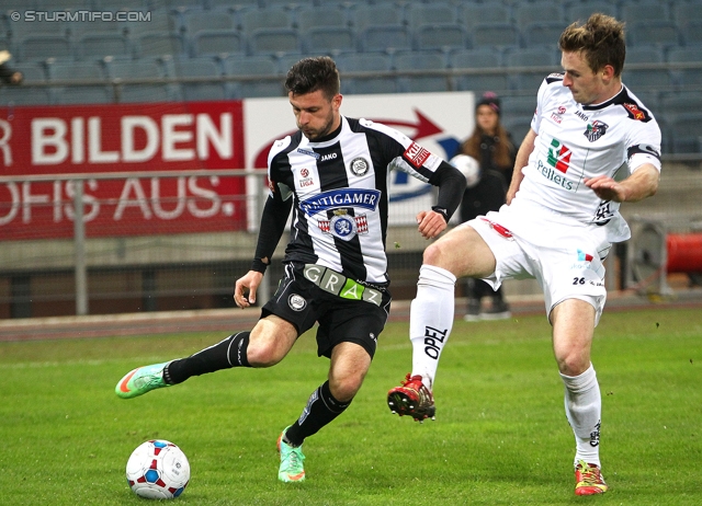 Sturm Graz - Wolfsberg
Oesterreichische Fussball Bundesliga, 25. Runde, SK Sturm Graz -  Wolfsberger AC, Stadion Liebenau Graz, 01.03.2014. 

Foto zeigt Marco Djuricin (Sturm)
