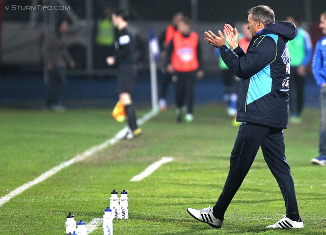 Wiener Neustadt - Sturm Graz
Oesterreichische Fussball Bundesliga, 25. Runde, SC Wiener Neustadt - SK Sturm Graz, Stadion Wiener Neustadt, 08.03.2014. 

Foto zeigt Darko Milanic (Cheftrainer Sturm)
