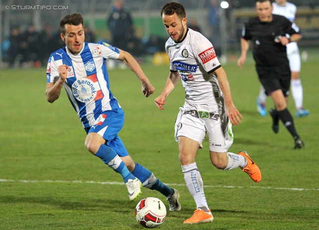 Wiener Neustadt - Sturm Graz
Oesterreichische Fussball Bundesliga, 25. Runde, SC Wiener Neustadt - SK Sturm Graz, Stadion Wiener Neustadt, 08.03.2014. 

Foto zeigt Christian Klem (Sturm)
