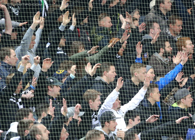 Sturm Graz - Austria Wien
Oesterreichische Fussball Bundesliga, 27. Runde, SK Sturm Graz -  FK Austria Wien, Stadion Liebenau Graz, 15.03.2014. 

Foto zeigt Fans von Sturm
