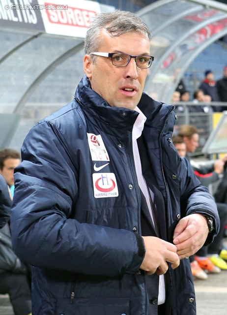 Sturm Graz - Austria Wien
Oesterreichische Fussball Bundesliga, 27. Runde, SK Sturm Graz -  FK Austria Wien, Stadion Liebenau Graz, 15.03.2014. 

Foto zeigt Herbert Gager (Trainer Austria)
