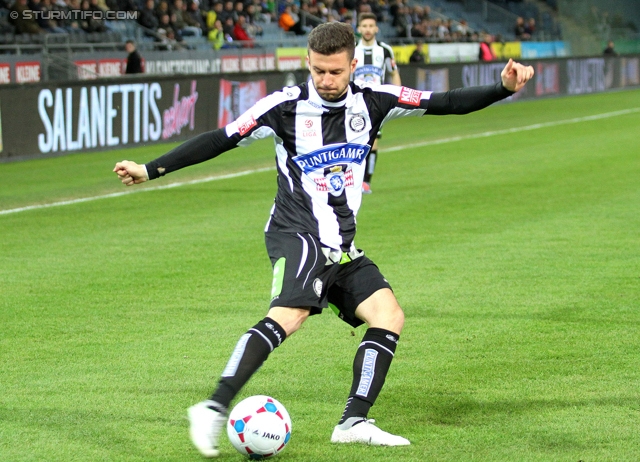 Sturm Graz - Austria Wien
Oesterreichische Fussball Bundesliga, 27. Runde, SK Sturm Graz -  FK Austria Wien, Stadion Liebenau Graz, 15.03.2014. 

Foto zeigt Marco Djuricin (Sturm)
