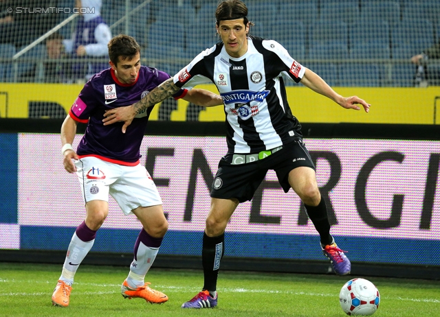 Sturm Graz - Austria Wien
Oesterreichische Fussball Bundesliga, 27. Runde, SK Sturm Graz -  FK Austria Wien, Stadion Liebenau Graz, 15.03.2014. 

Foto zeigt Nikola Vujadinovic (Sturm)
