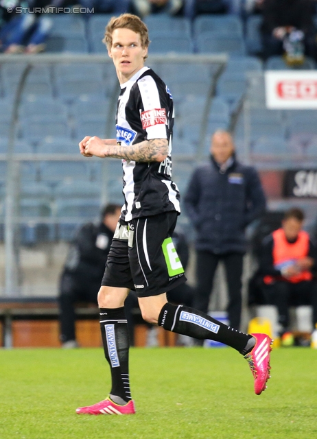 Sturm Graz - Austria Wien
Oesterreichische Fussball Bundesliga, 27. Runde, SK Sturm Graz -  FK Austria Wien, Stadion Liebenau Graz, 15.03.2014. 

Foto zeigt Andreas Pfingstner (Sturm)
