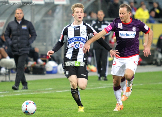 Sturm Graz - Austria Wien
Oesterreichische Fussball Bundesliga, 27. Runde, SK Sturm Graz -  FK Austria Wien, Stadion Liebenau Graz, 15.03.2014. 

Foto zeigt Marc Andre Schmerboeck (Sturm)
