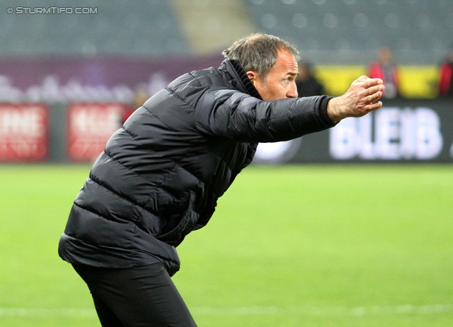 Sturm Graz - Austria Wien
Oesterreichische Fussball Bundesliga, 27. Runde, SK Sturm Graz -  FK Austria Wien, Stadion Liebenau Graz, 15.03.2014. 

Foto zeigt Darko Milanic (Cheftrainer Sturm)
