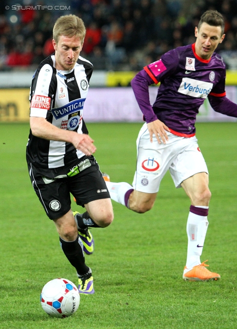 Sturm Graz - Austria Wien
Oesterreichische Fussball Bundesliga, 27. Runde, SK Sturm Graz -  FK Austria Wien, Stadion Liebenau Graz, 15.03.2014. 

Foto zeigt Robert Beric (Sturm)
