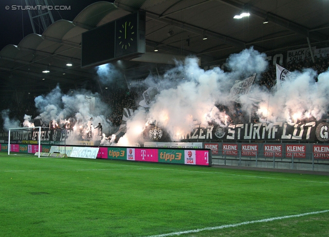 Sturm Graz - Wacker Innsbruck
Oesterreichische Fussball Bundesliga, 28. Runde, SK Sturm Graz -  FC Wacker Innsbruck, Stadion Liebenau Graz, 22.03.2014. 

Foto zeigt Fans von Sturm
