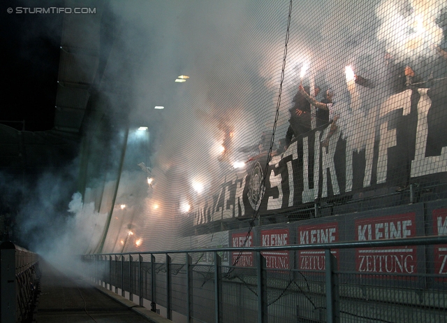 Sturm Graz - Wacker Innsbruck
Oesterreichische Fussball Bundesliga, 28. Runde, SK Sturm Graz -  FC Wacker Innsbruck, Stadion Liebenau Graz, 22.03.2014. 

Foto zeigt Fans von Sturm
