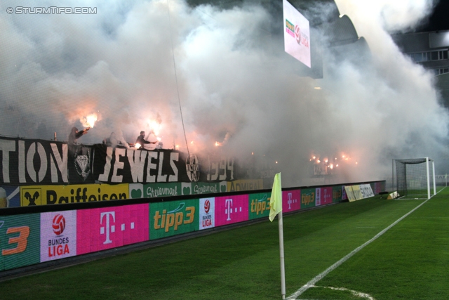 Sturm Graz - Wacker Innsbruck
Oesterreichische Fussball Bundesliga, 28. Runde, SK Sturm Graz -  FC Wacker Innsbruck, Stadion Liebenau Graz, 22.03.2014. 

Foto zeigt Fans von Sturm
