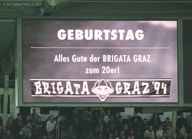 Sturm Graz - Wacker Innsbruck
Oesterreichische Fussball Bundesliga, 28. Runde, SK Sturm Graz -  FC Wacker Innsbruck, Stadion Liebenau Graz, 22.03.2014. 

Foto zeigt Fans von Sturm
