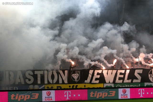 Sturm Graz - Wacker Innsbruck
Oesterreichische Fussball Bundesliga, 28. Runde, SK Sturm Graz -  FC Wacker Innsbruck, Stadion Liebenau Graz, 22.03.2014. 

Foto zeigt Fans von Sturm
