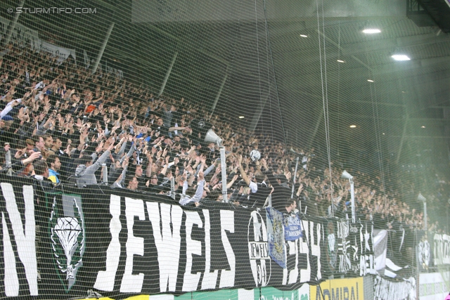 Sturm Graz - Wacker Innsbruck
Oesterreichische Fussball Bundesliga, 28. Runde, SK Sturm Graz -  FC Wacker Innsbruck, Stadion Liebenau Graz, 22.03.2014. 

Foto zeigt Fans von Sturm
