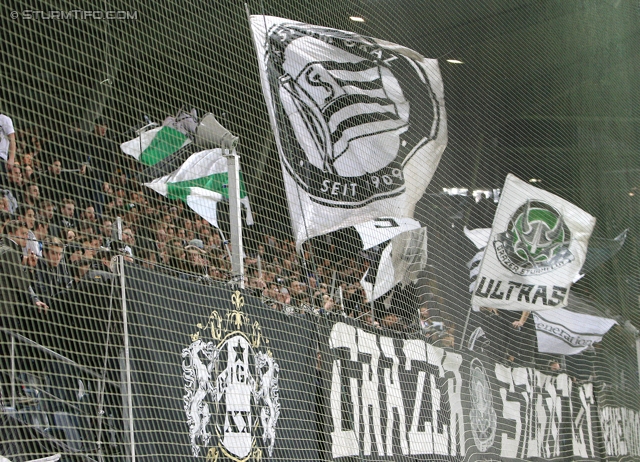 Sturm Graz - Wacker Innsbruck
Oesterreichische Fussball Bundesliga, 28. Runde, SK Sturm Graz -  FC Wacker Innsbruck, Stadion Liebenau Graz, 22.03.2014. 

Foto zeigt Fans von Sturm
