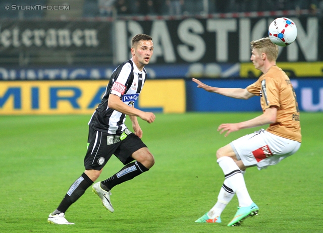 Sturm Graz - Wacker Innsbruck
Oesterreichische Fussball Bundesliga, 28. Runde, SK Sturm Graz -  FC Wacker Innsbruck, Stadion Liebenau Graz, 22.03.2014. 

Foto zeigt Anel Hadzic (Sturm)
