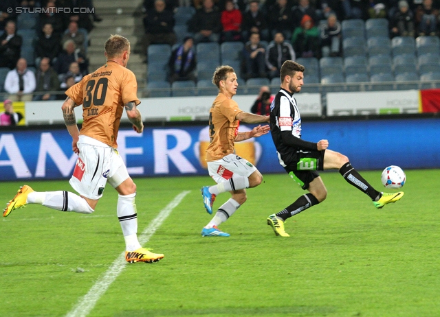 Sturm Graz - Wacker Innsbruck
Oesterreichische Fussball Bundesliga, 28. Runde, SK Sturm Graz -  FC Wacker Innsbruck, Stadion Liebenau Graz, 22.03.2014. 

Foto zeigt Marco Djuricin (Sturm)
