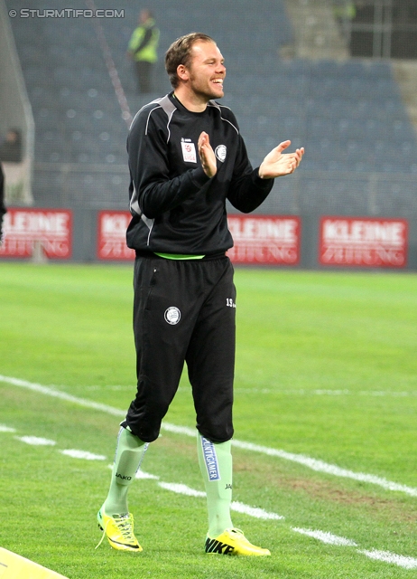 Sturm Graz - Wacker Innsbruck
Oesterreichische Fussball Bundesliga, 28. Runde, SK Sturm Graz -  FC Wacker Innsbruck, Stadion Liebenau Graz, 22.03.2014. 

Foto zeigt Benedikt Pliquett (Sturm)
