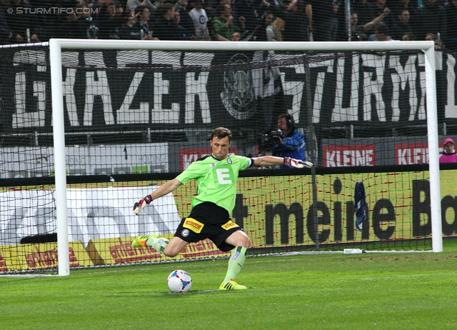 Sturm Graz - Wacker Innsbruck
Oesterreichische Fussball Bundesliga, 28. Runde, SK Sturm Graz -  FC Wacker Innsbruck, Stadion Liebenau Graz, 22.03.2014. 

Foto zeigt Christian Gratzei (Sturm)
